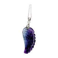 Fluorite Feather Pendant