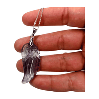 Fluorite Feather Pendant
