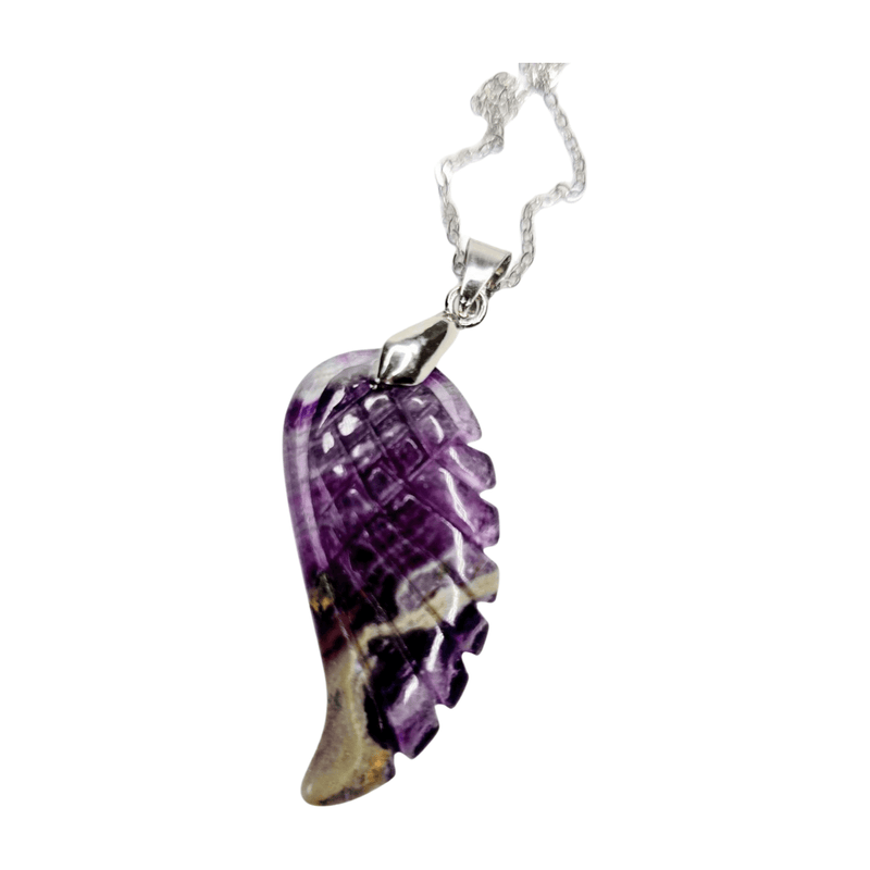 Fluorite Feather Pendant