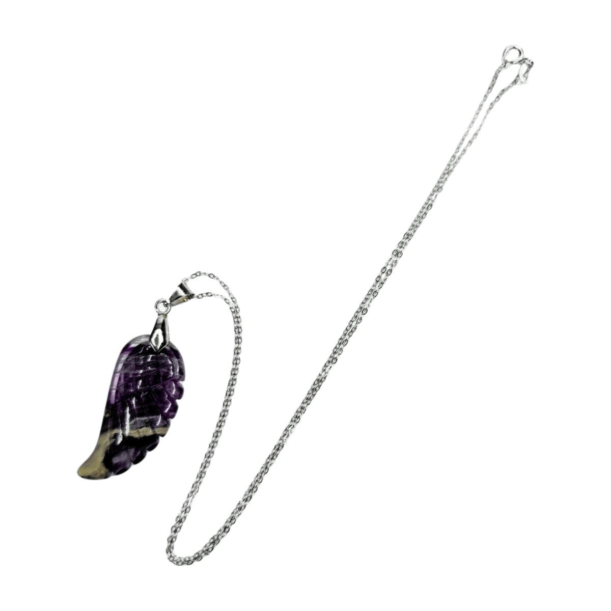 Fluorite Feather Pendant