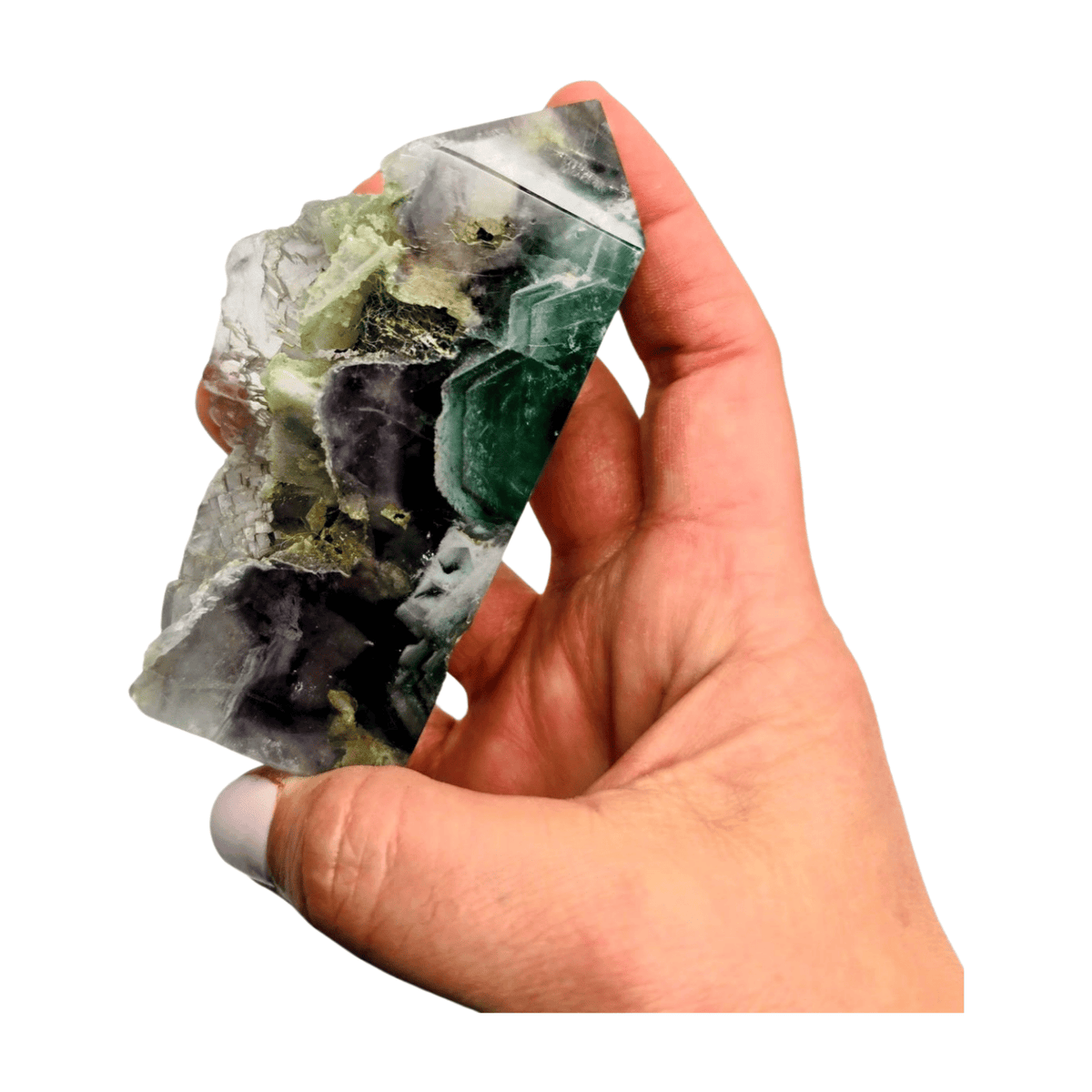 Raw Edge Fluorite Tower