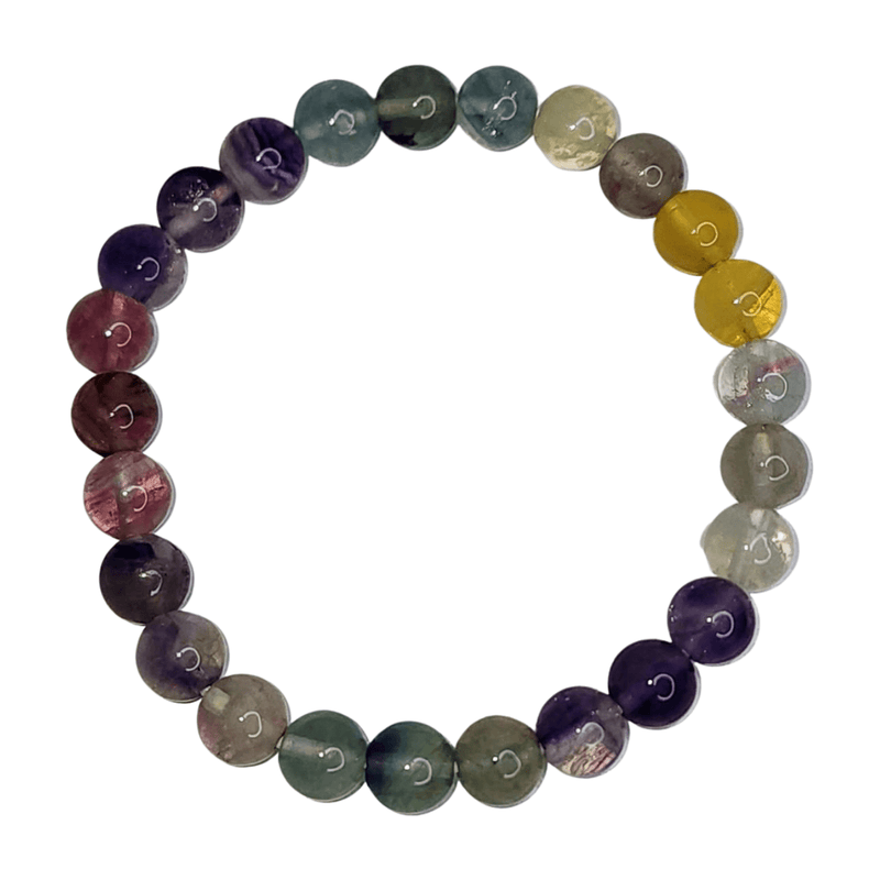 Fluorite Beaded Bracelet (6mm)