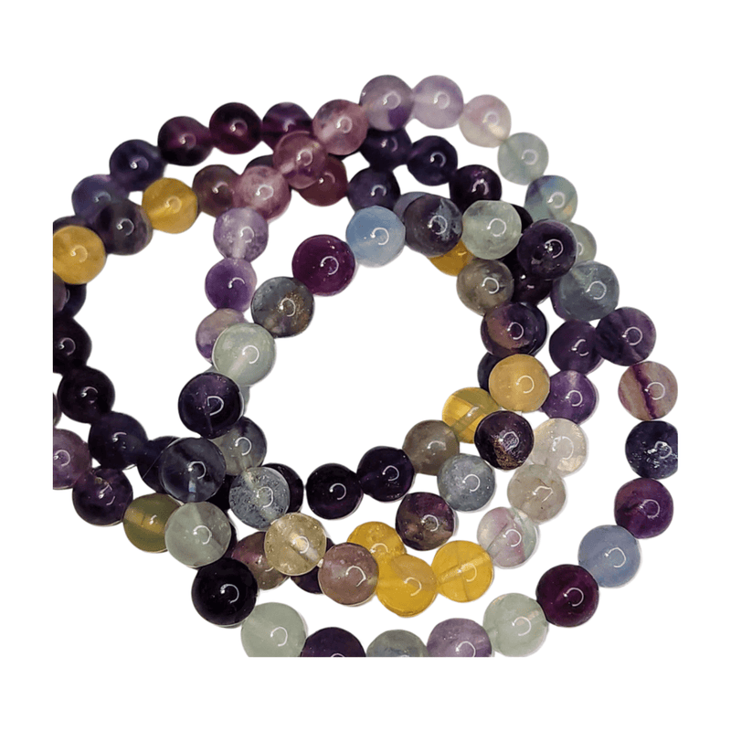 Fluorite Beaded Bracelet (6mm)