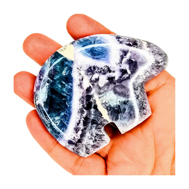 Blue Fluorite Bear - Large