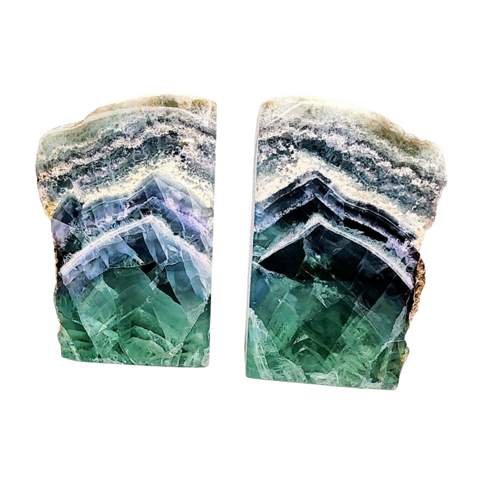 Fluorite Bookends (Set of 2)