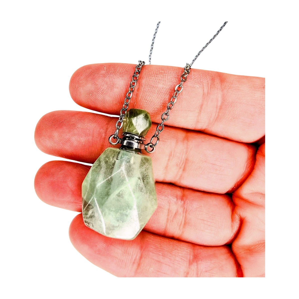 Crystal Bottle Pendant (24 inches)