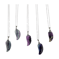 Fluorite Feather Pendant