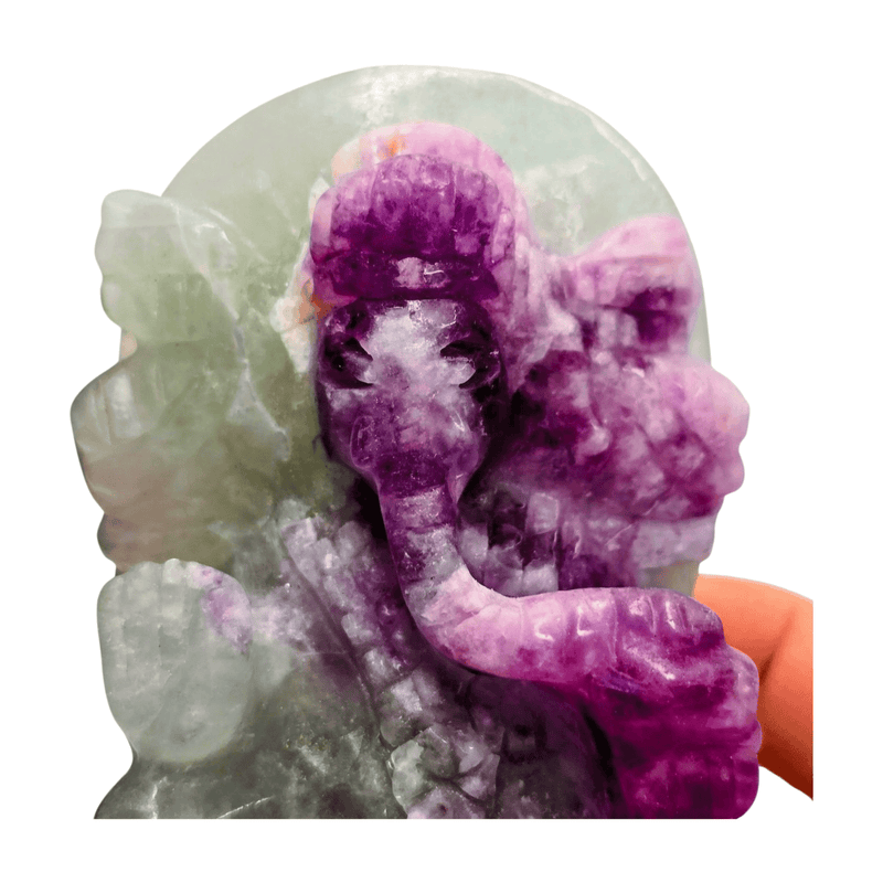 Fluorite Ganesh Details