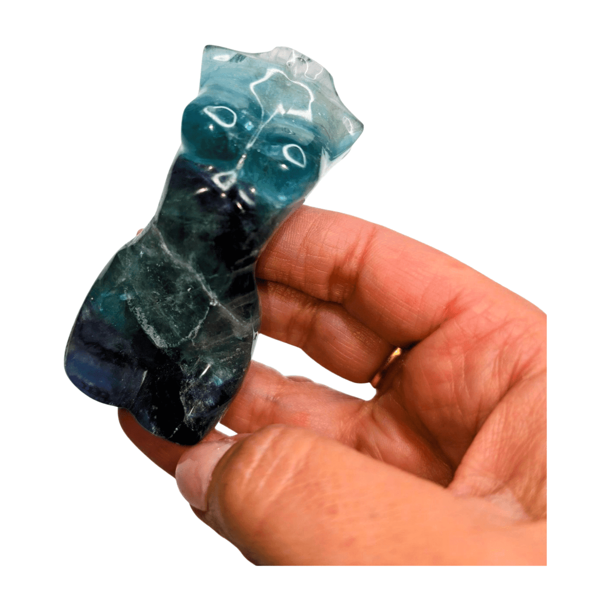 Rainbow Fluorite Goddess Body