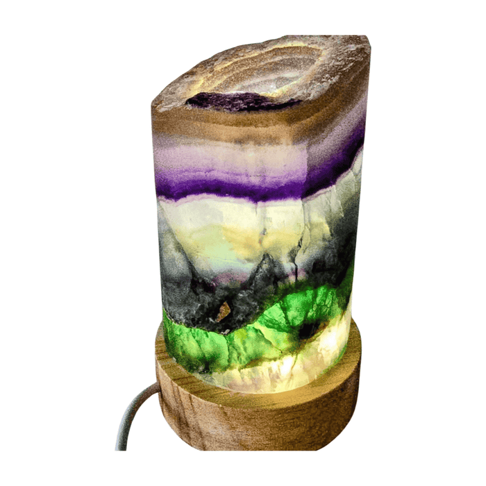 Fluorite Lamp Close Up