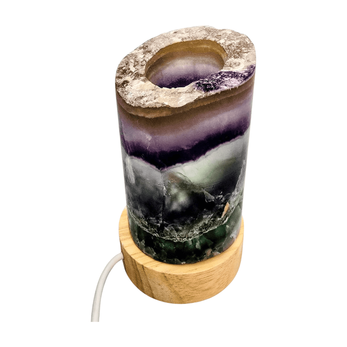 Fluorite Lamp Unlit Another Viewpoint