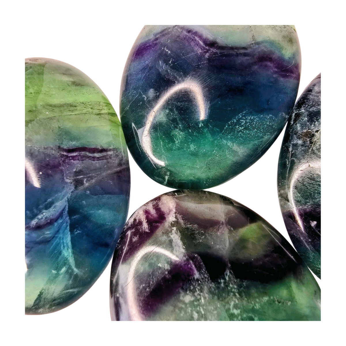 Fluorite Oval Palm Stone