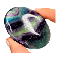 Rainbow Fluorite Palm Stone