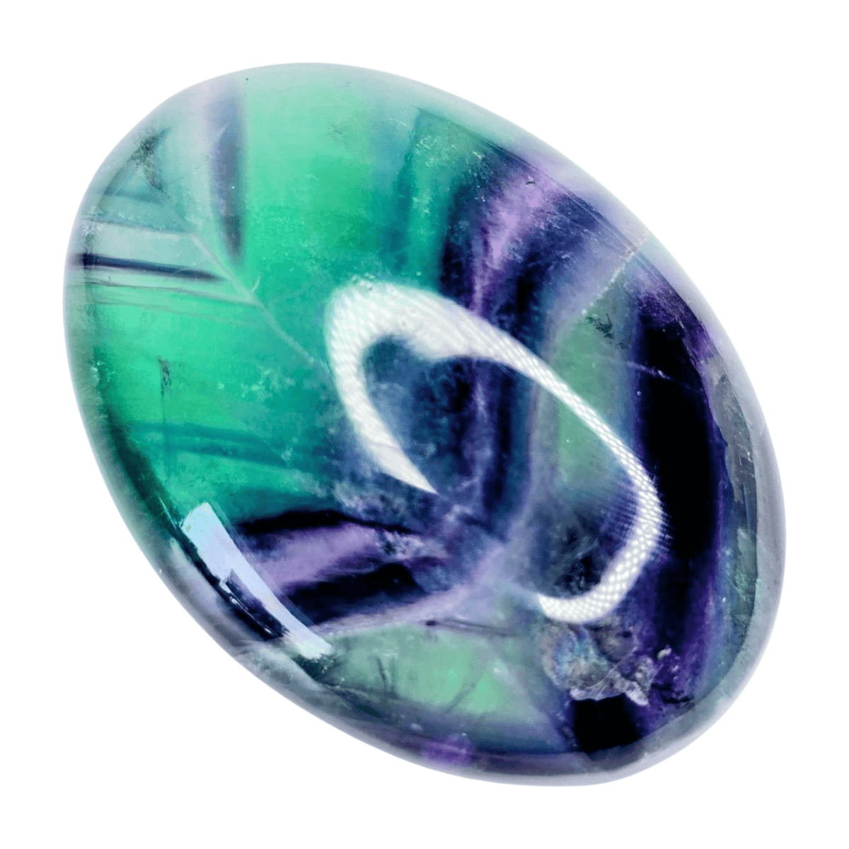 Rainbow Fluorite Palm Stone