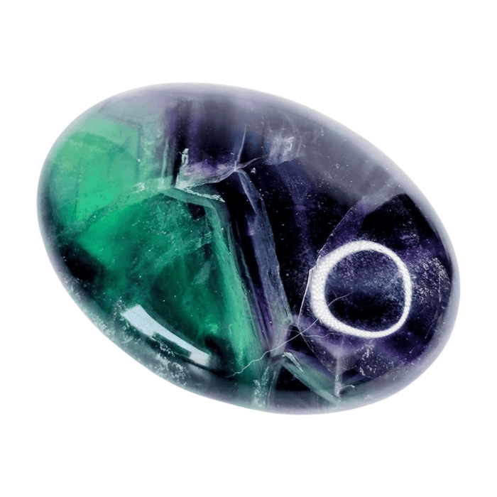 Rainbow Fluorite Palm Stone