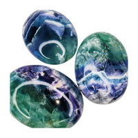 Fancy Fluorite Palm Stone - Large