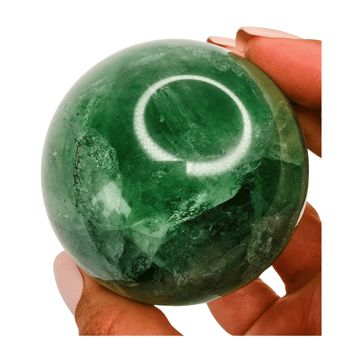 Green Fluorite Sphere