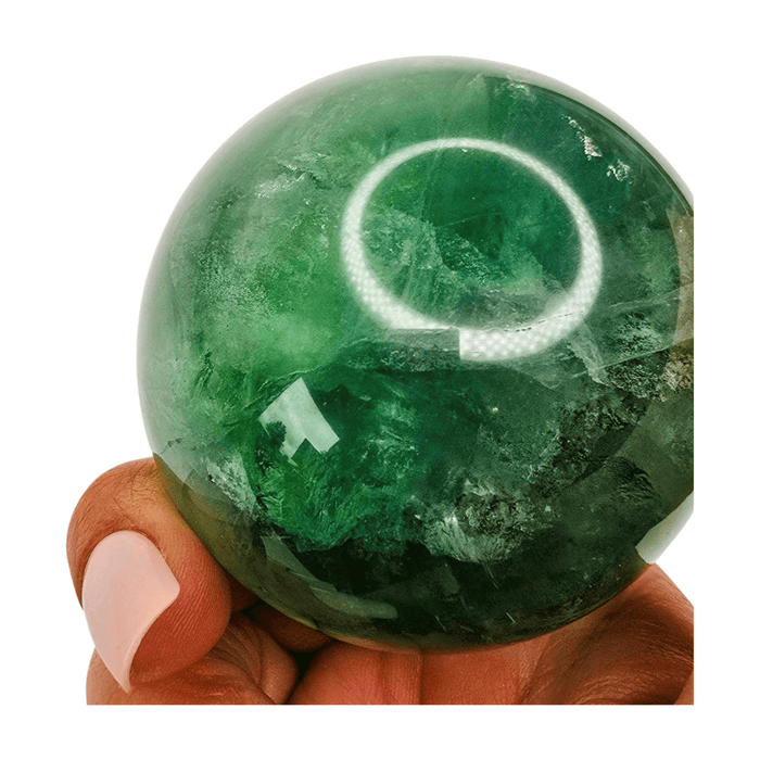 Green Fluorite Sphere