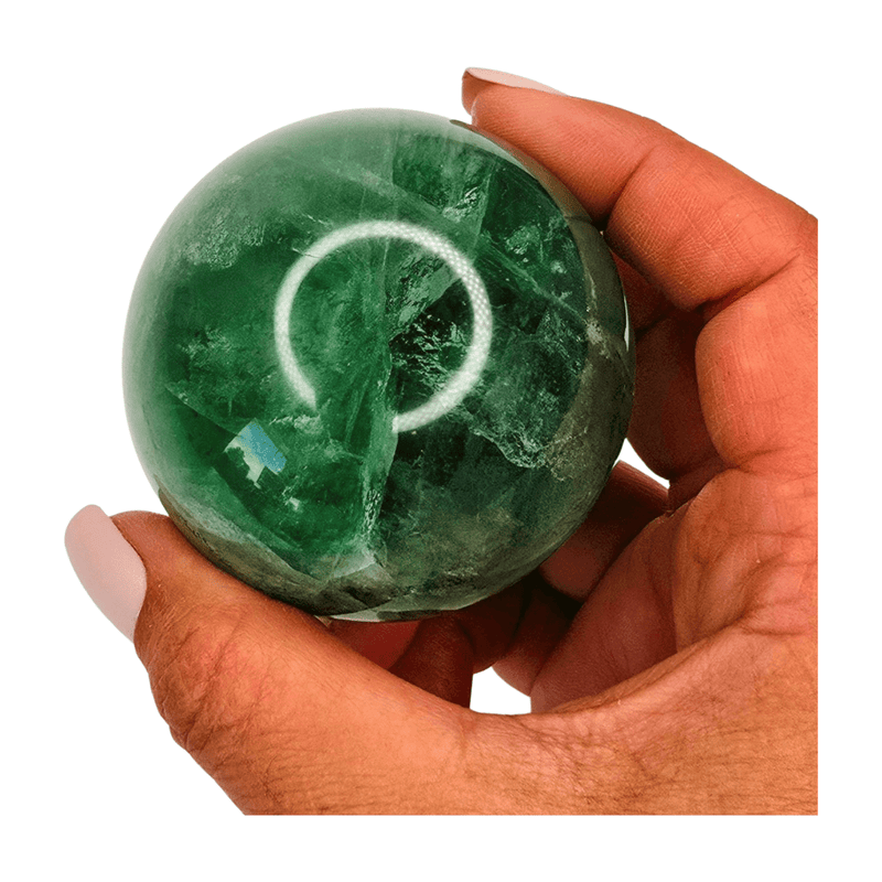 Green Fluorite Sphere