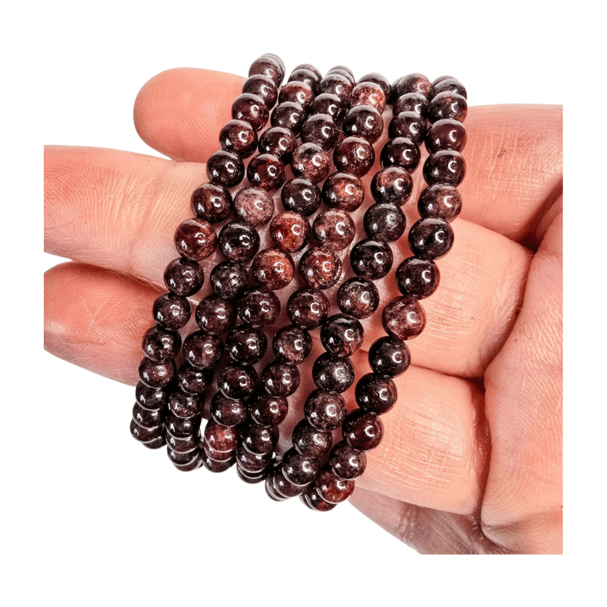 Garnet Bracelet (6mm)