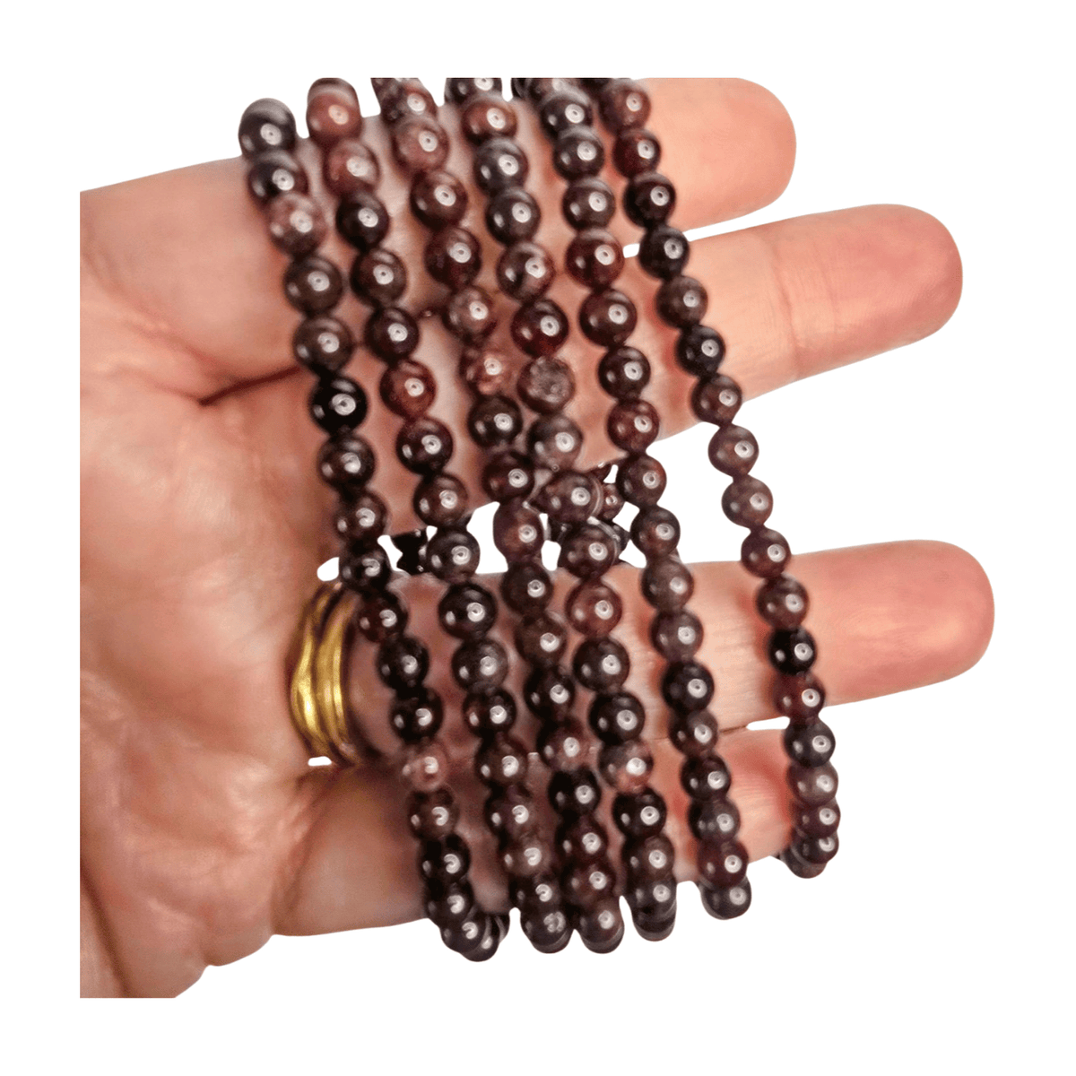 Garnet Bracelet (6mm)