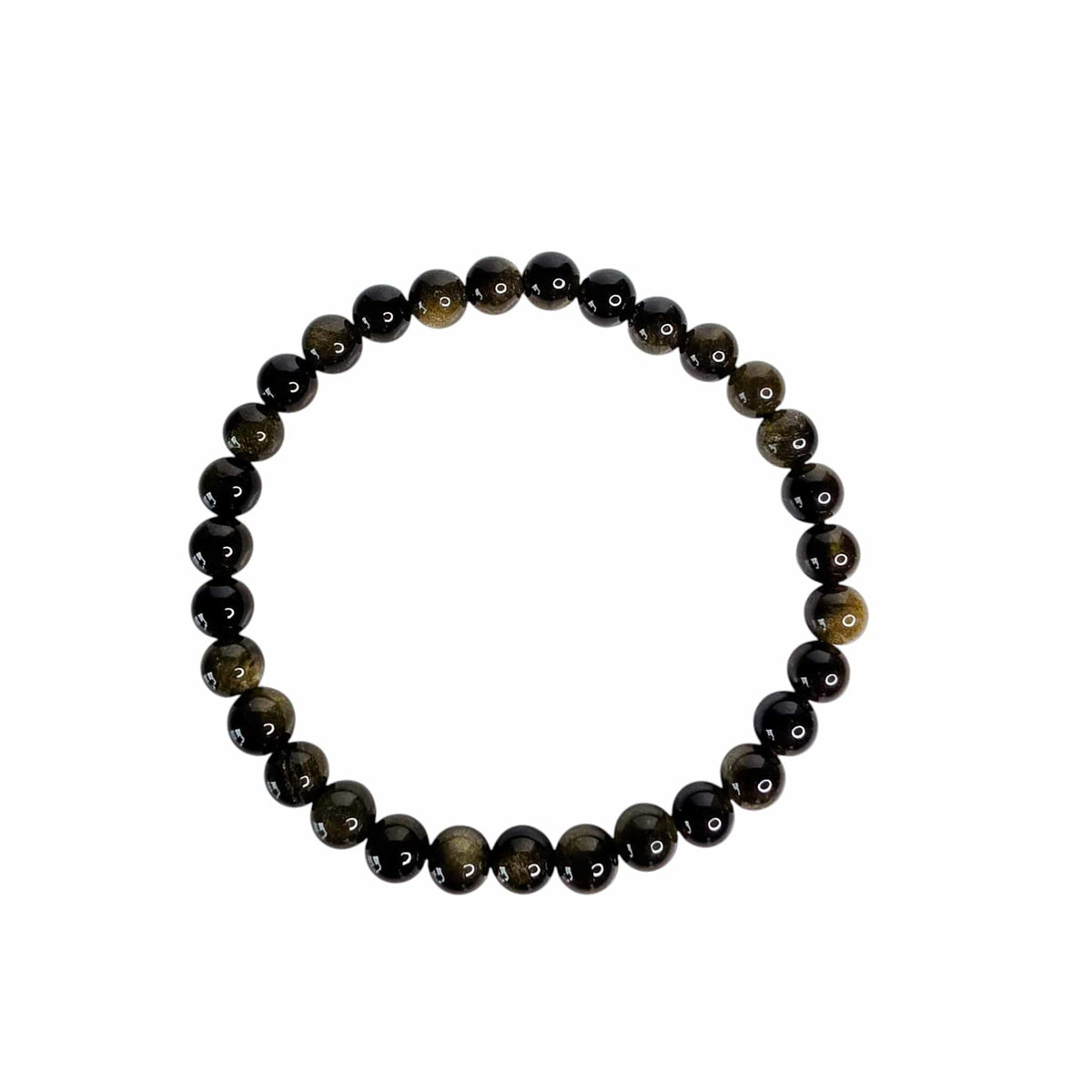 Gold Sheen Obsidian Bracelet (6mm)