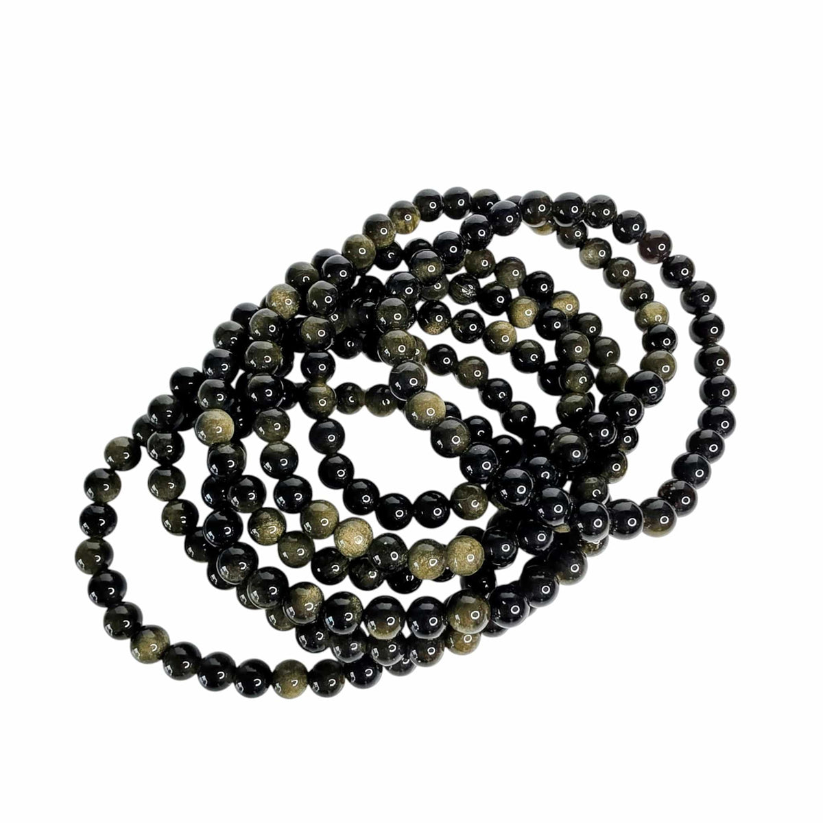 Gold Sheen Obsidian Bracelet (6mm)