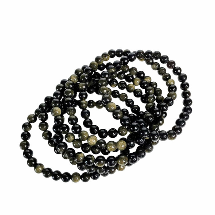 Gold Sheen Obsidian Bracelet (6mm)