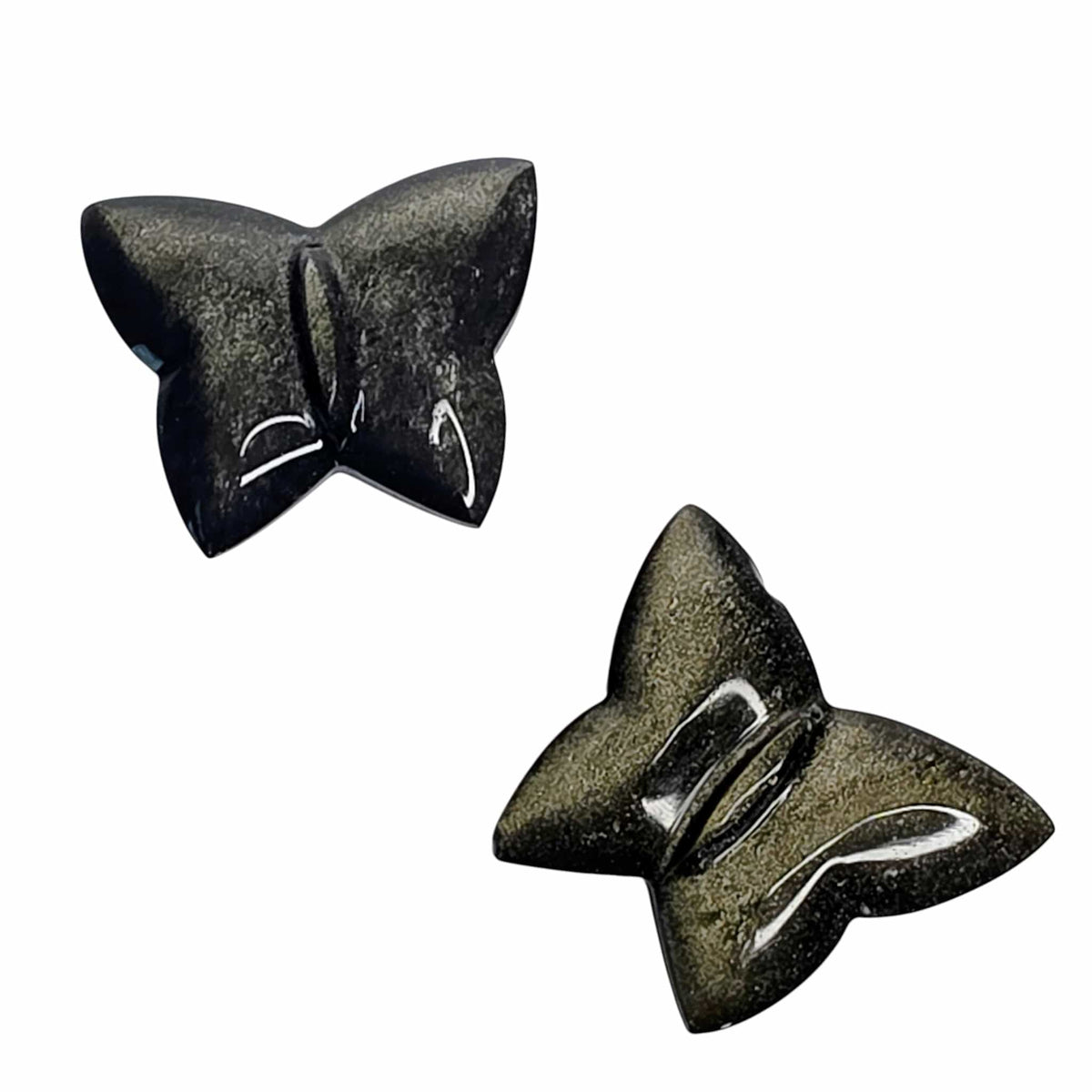 Gold Sheen Obsidian Butterfly