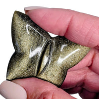 Gold Sheen Obsidian Butterfly