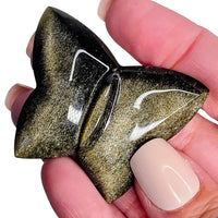 Gold Sheen Obsidian Butterfly