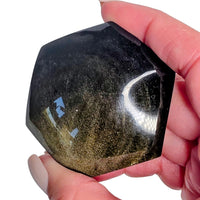 Gold Sheen Obsidian Hexagon