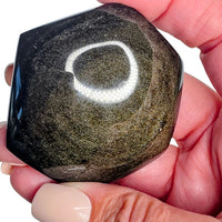 Gold Sheen Obsidian Hexagon