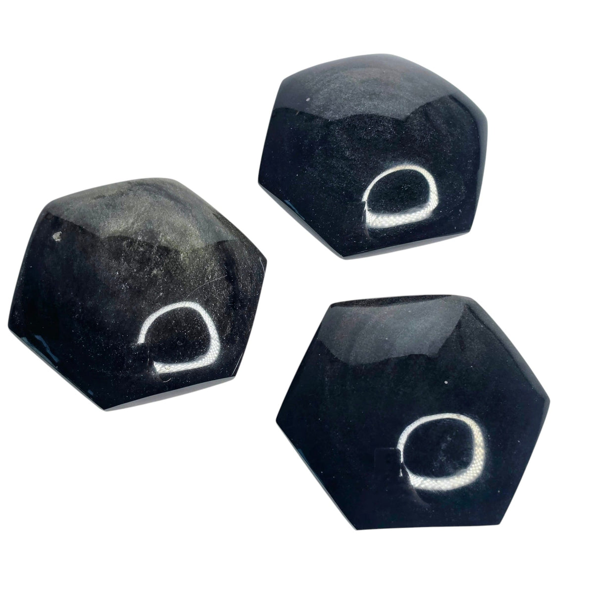 Gold Sheen Obsidian Hexagon