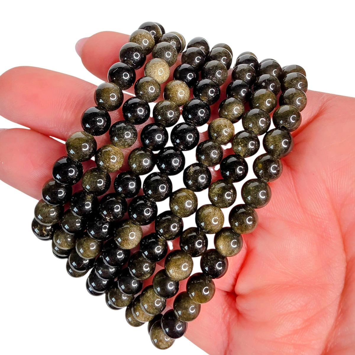 Gold Sheen Obsidian Bracelet (6mm)