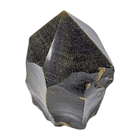 Gold Sheen Obsidian Raw Edge Tower