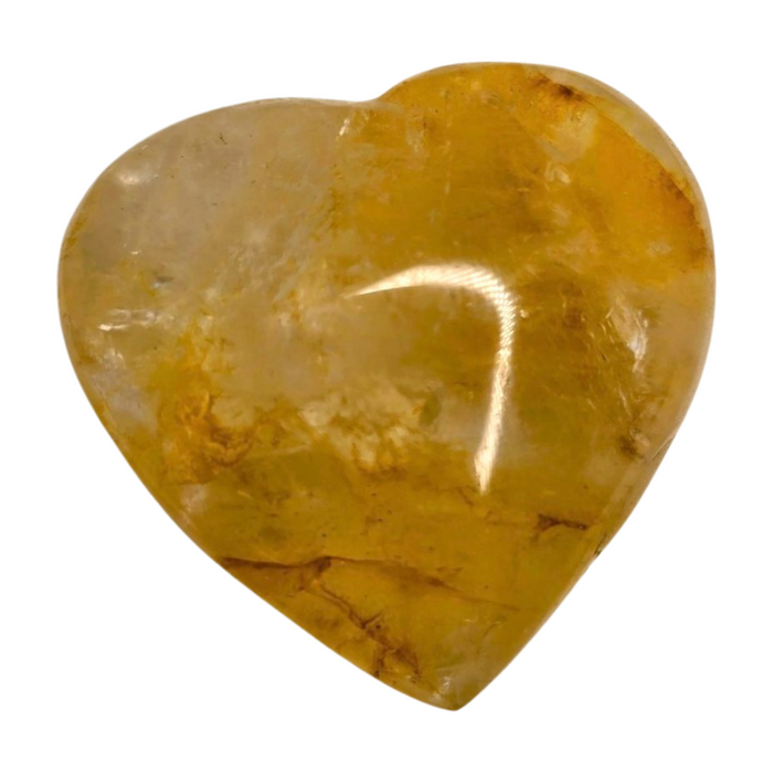 Golden Healer Quartz Heart