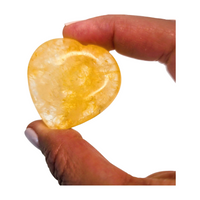 Golden Healer Quartz Heart