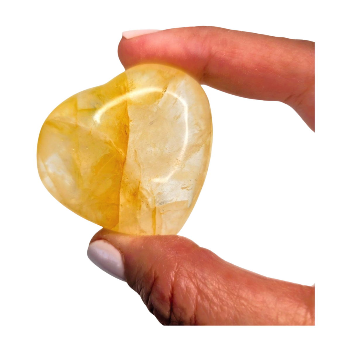 Golden Healer Quartz Heart
