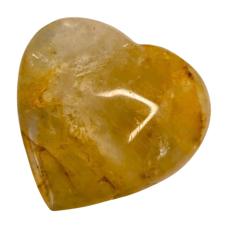Golden Healer Quartz Heart