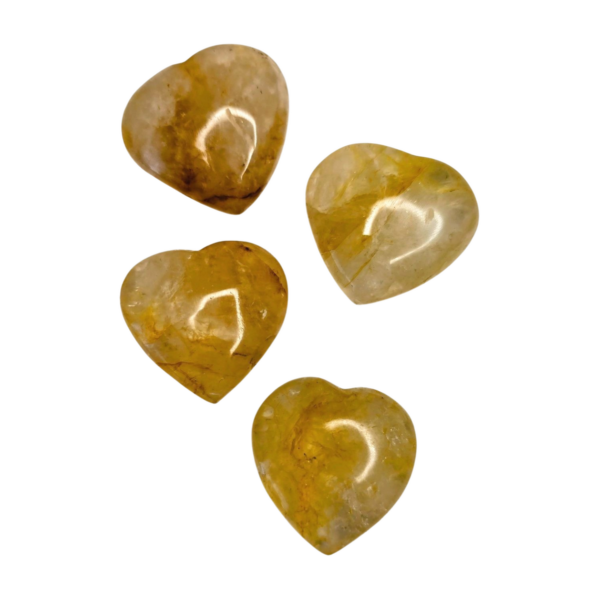 Golden Healer Quartz Heart