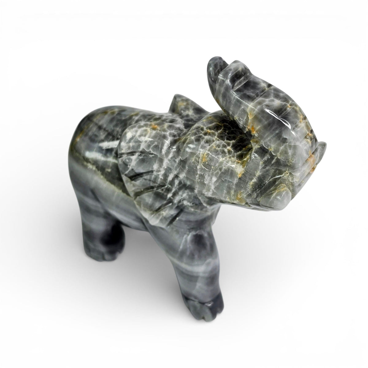 Gray Calcite Elephant