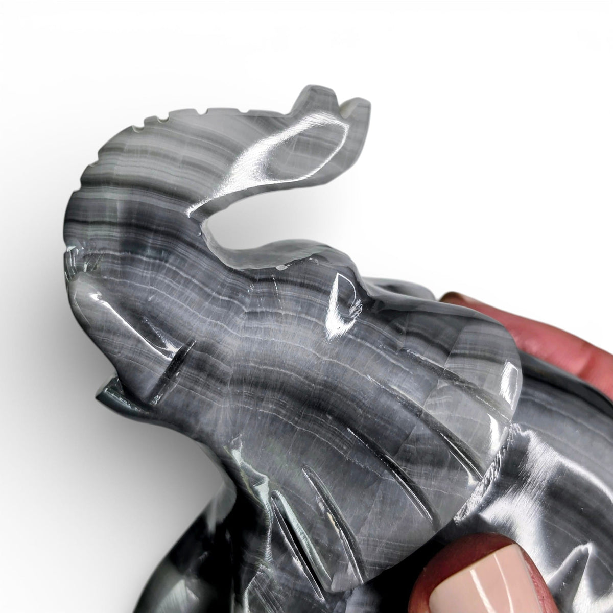 Gray Calcite Elephant