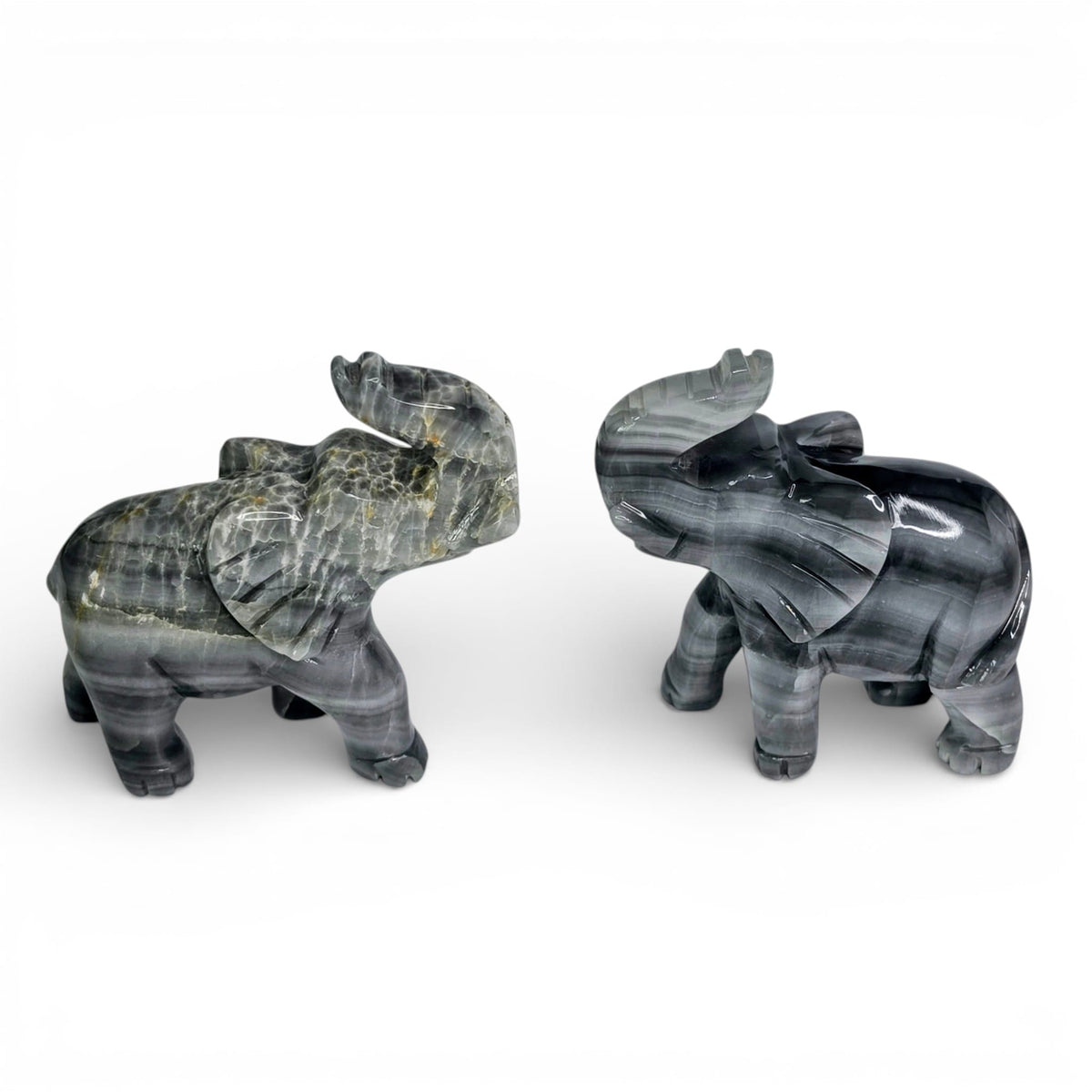 Gray Calcite Elephant