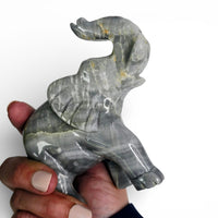 Gray Calcite Elephant