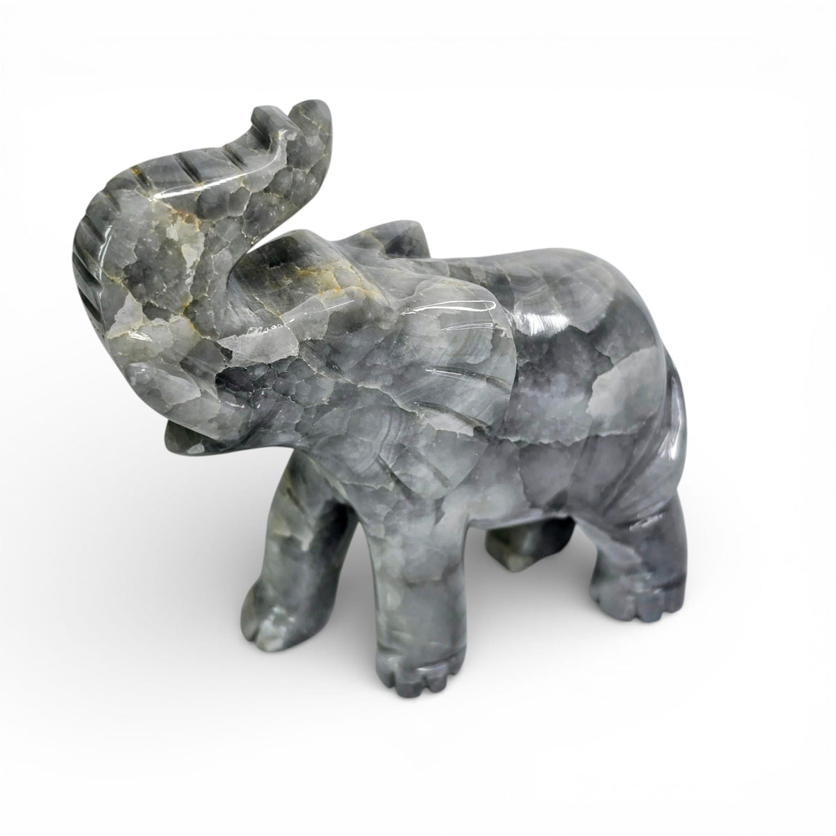 Gray Calcite Elephant