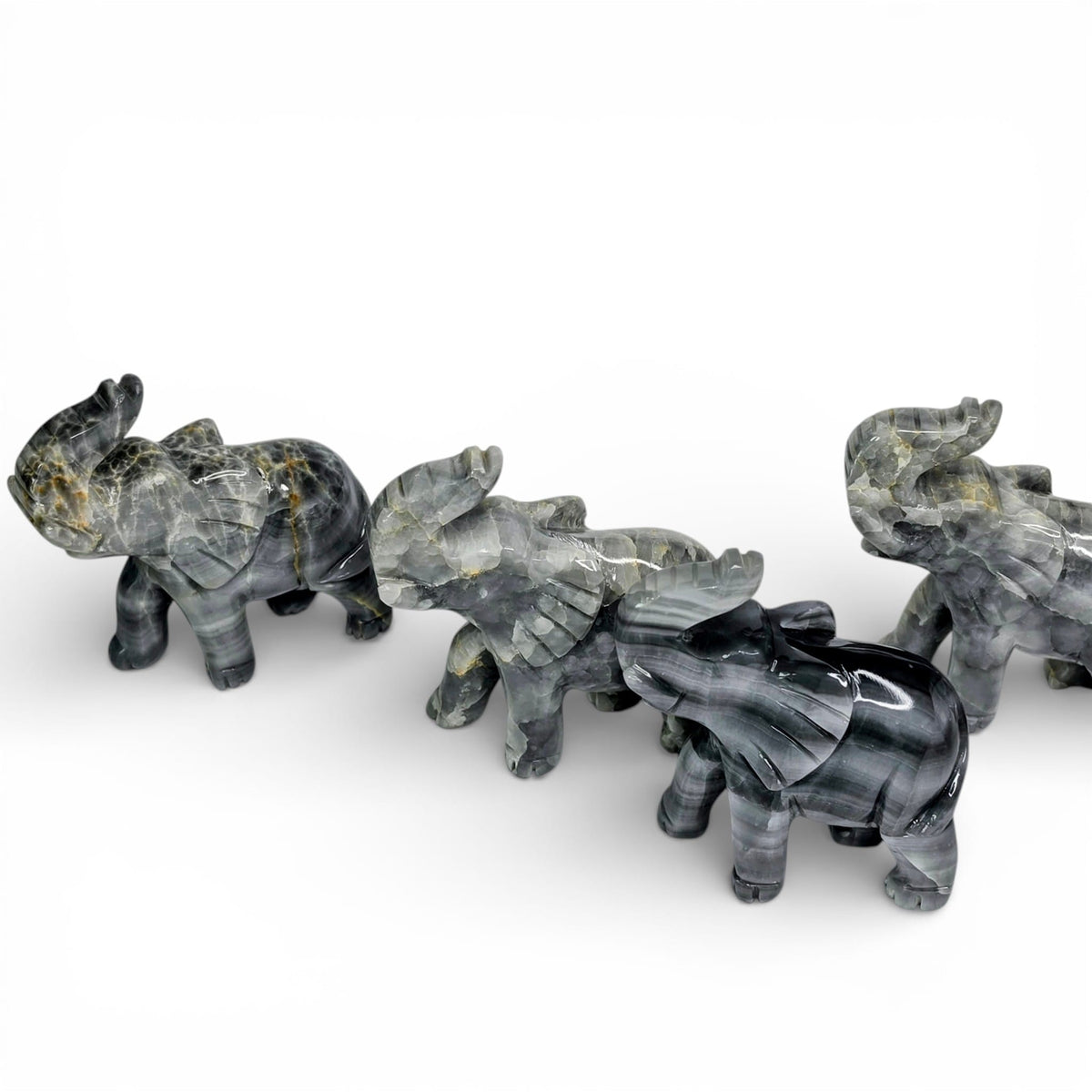 Gray Calcite Elephant