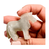 Gray Calcite Horse - Small