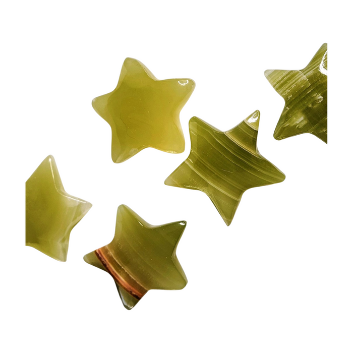 Green Calcite Star