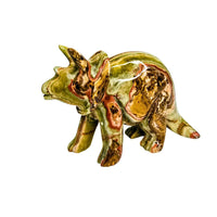 Green Calcite Triceratops - Extra Large